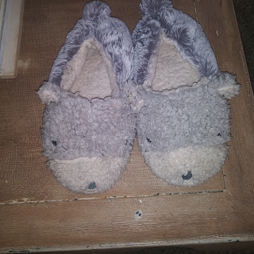 Lemon Faux Fur Slippers S/M